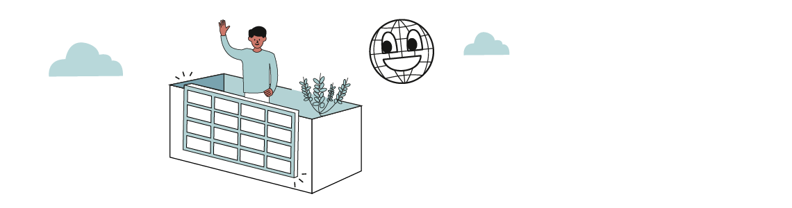 Symbolgrafik: Illustration zum Blogbeitrag Energierevolution am Balkon