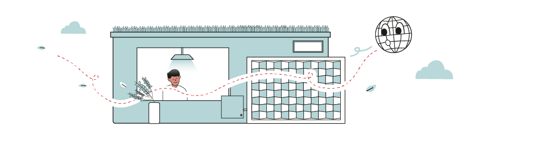 Symbolbild: Illustration zum Blogbeitrag Windturbinenwand